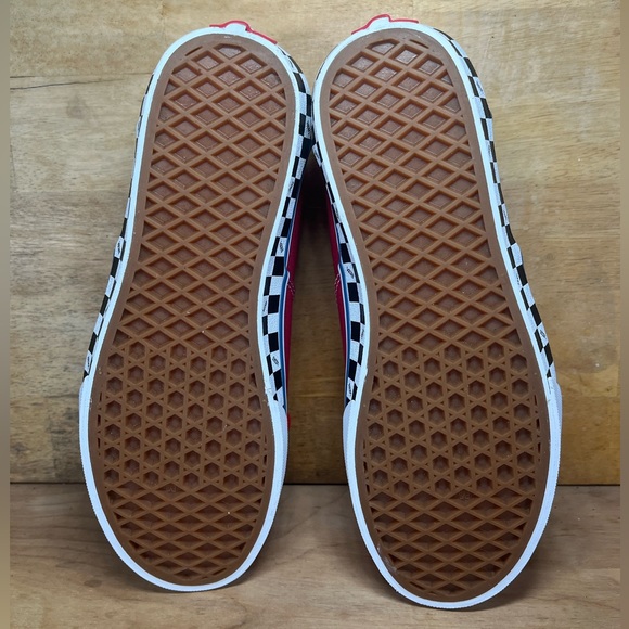 NEW Vans Doheny Checkered Womens Size 8.5 (7Y) Shoes Sneakers Red White Black - Picture 7 of 8